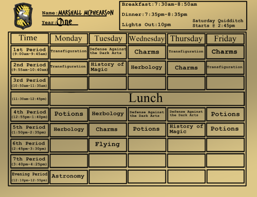 Conviction Class Schedules