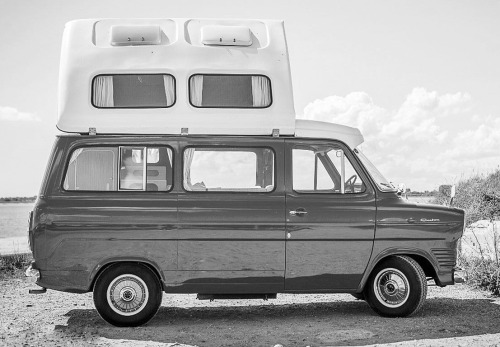 carsthatnevermadeitetc:  What a difference 47 years makes juxtaposition of Ford Transit Mk 1 Dormobile, 1974 & Ford Transit Custom Nugget, 2021. The Transit camper dates back to 1965, there have been multiple conversions over the decades. The Transit