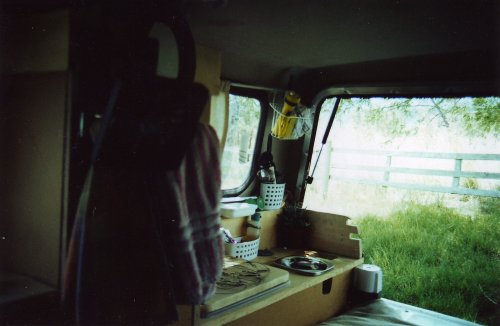 beachdemons:  wood-wool:  mybeautifulrepublic: I took a 7 week coast to coast road trip after being laid off from Boeing. I didn’t have a camper but realized that being able to pull off the road at a rest or truck stop was the way to go to make the