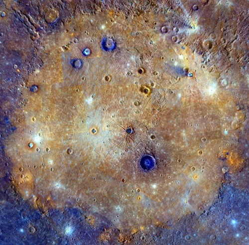 The Sprawling Caloris Basin On Mercury Is One Of The Solar System’s Largest Impact Basins, Created