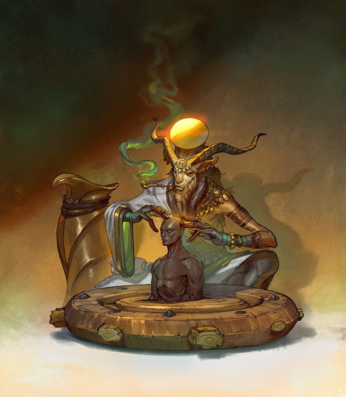 Khnum, the Divine Potter by rafael zanchetinArtist commentary: “Done for the Character Design Challe