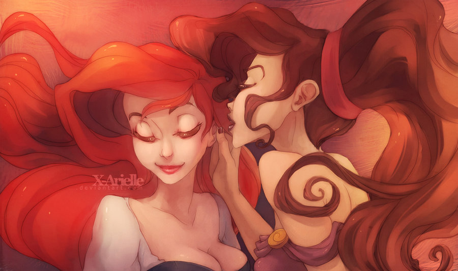 liquorinthefront:  These are so great! How awesome would a queer Disney movie be?!