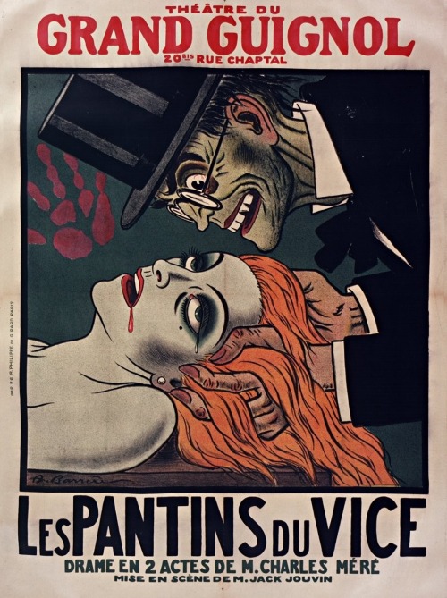 jareckiworld:Adrien Barrère - Theatre du Grand Guignol de Paris  (affiches, 1920s)