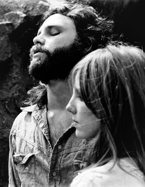 Jim Morrison and Pamela Courson photographed by Edmund Teske, 1969.
