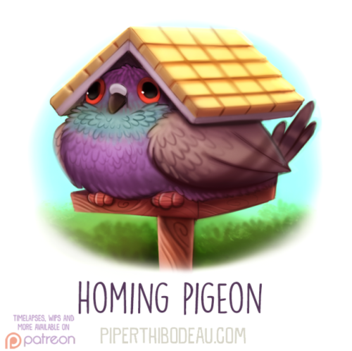 cryptid-creations:Daily Paint 1622. Homing Pigeon by Cryptid-Creations Time-lapse, high-res and WIP 