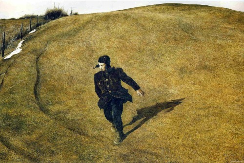 Andrew Wyeth aka Andrew Newell Wyeth (American, 1917-2009, b. Chadds Ford, PA, USA) - Winter 1946  P