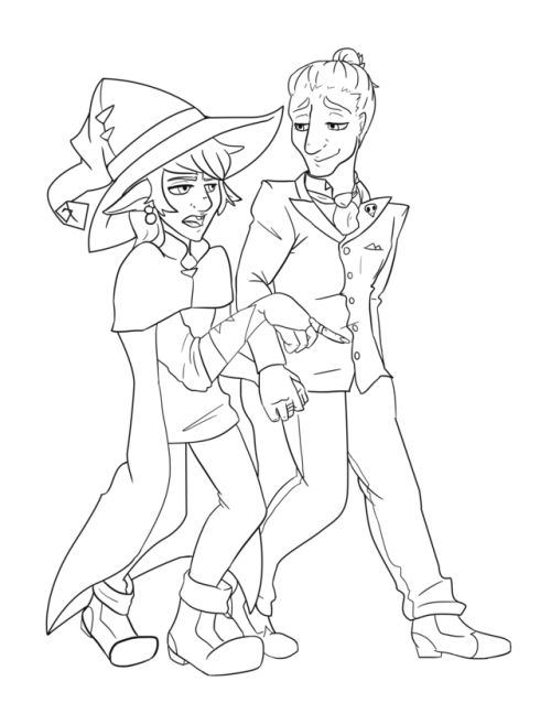 Probably never going to get around to finish this, so I figured I’d go ahead and post the lineart bc