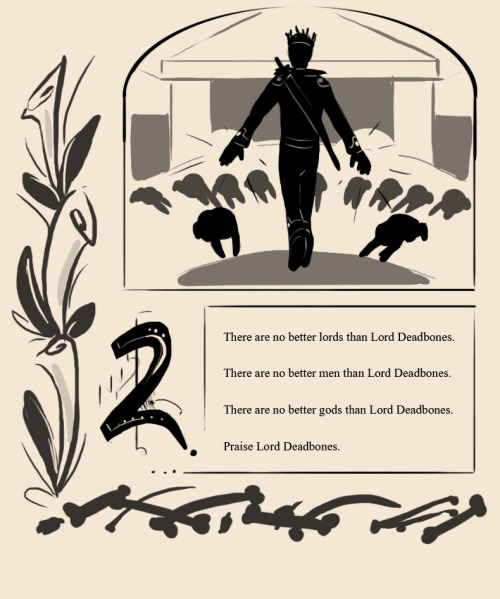 The Book of Prayers to Lord DeadbonesWritten by Squire Lazarus, transcribed by Bakkidza, illustrated