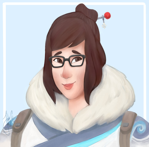 I planned on doing a set of overwatch icons and then i went overboard with the first one&hellip;.she