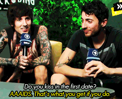 inkiero:  Oli Sykes &amp; Jordan Fish from BMTH on random questions. 
