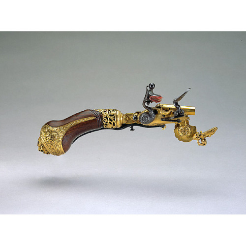 17th century gunpowder tester originating from Brescia, Italy.Currently on display at the St. Louis 