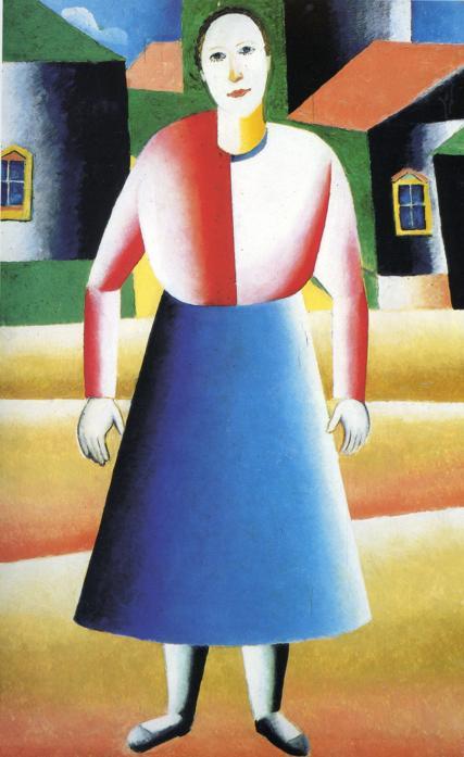 Girl in the Country, 1929, Kazimir MalevichMedium: oil,wood