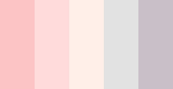 color-palettes: Citrus Icing Sugar - Submitted by I-think-im-asleep #FCC4C4 #FFDBDB #FFEFE8 #E2E2E2 #C9BFC9 