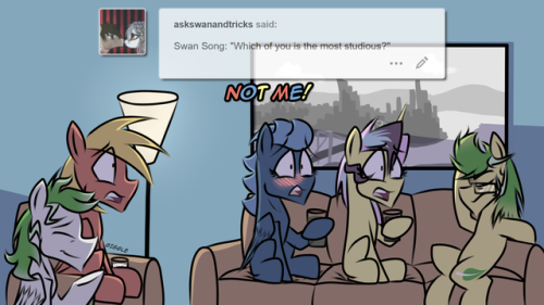 canterlotstudents:@askswanandtricks x3