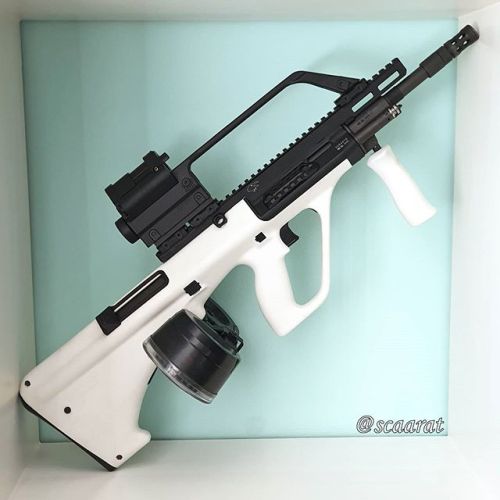 weaponslover:Steyr AUG Z A3, 5.56 Nato HK G36 Dual Optic picatinny adapter made by @homegunsmithunge