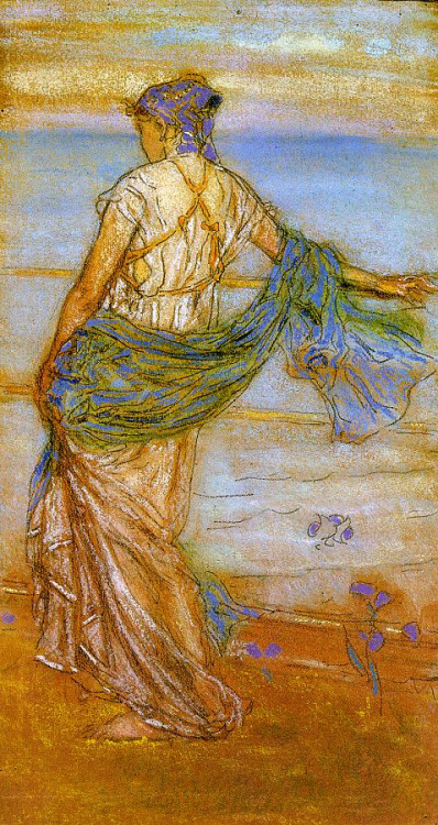 Sketches for Annabel Lee by Whistler, c. 1868-70