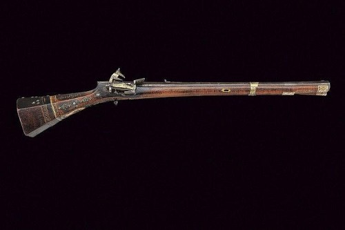 Ornate Turkish miquelet tufenk rifle, early 19th century.from Czerny’s International Auction House