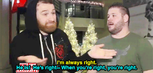 mith-gifs-wrestling:  Oh hi, I’m just gonna watch the way Kevin looks at Sami in that second gif a trillion times, thanks.