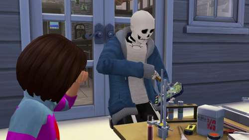 School project time, aka “get Sans to do all the work”