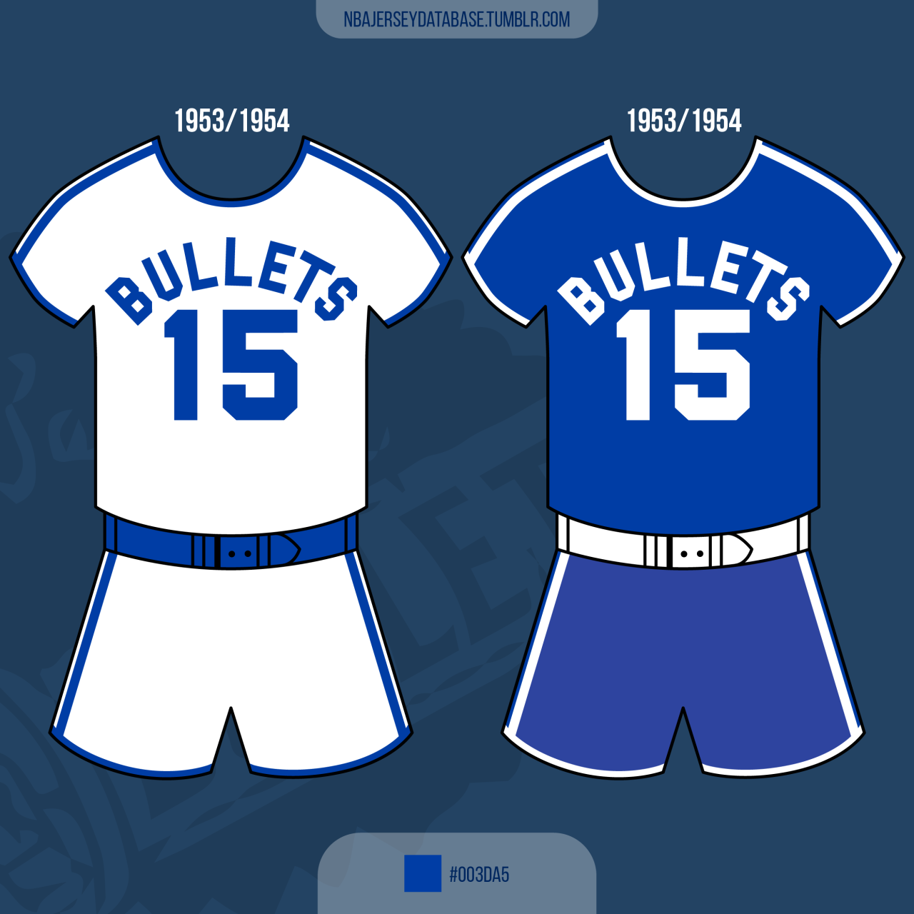 baltimore bullets jersey history