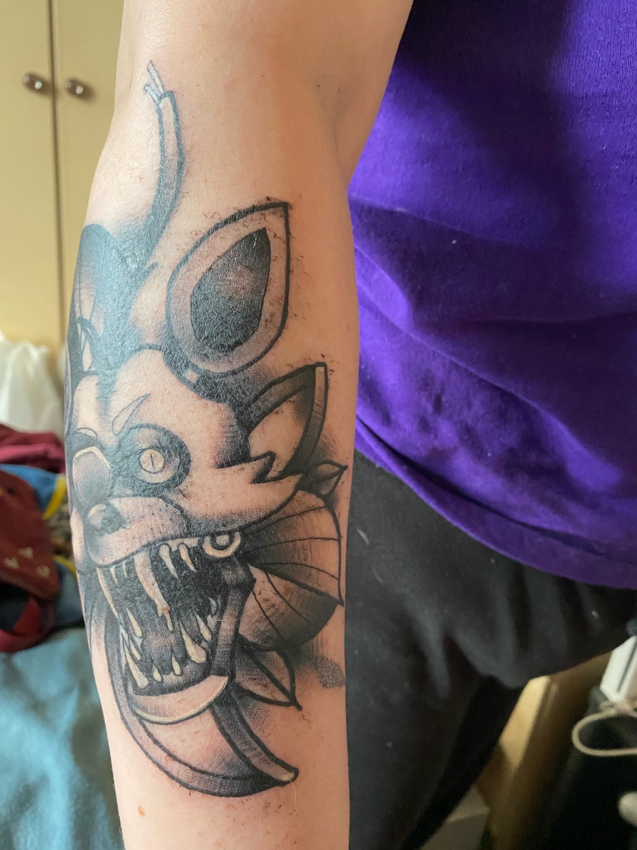 Pin by Saidivy on FNAF  Bats tattoo design Gaming tattoo Journey tattoo