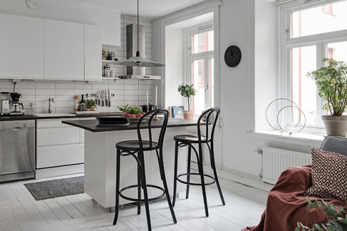 Small Light Apartment With Some Pastel Statements | Goteborg, SwedenLayout:(Source: alvhem.com)