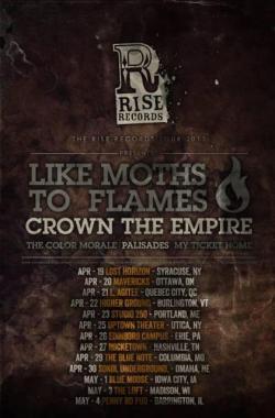 showingyouthemusic:  Like Moths To Flames announce headlining tour with support from Crown The Empire, The Color Morale, Palisades and My Ticket Home.  I want to go :(