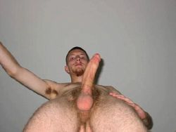 Totally proud of his hot cock and balls&hellip;.