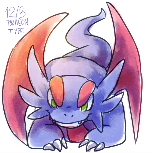 crystal-chima:12/3 Fave Dragon type Pokemon Salamence I wanted to draw something Toothless-like, but