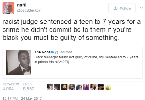 juno-96:  im-not-that-innocente:  lagonegirl:  lagonegirl: TF wrong with this country?! #Racism  http://www.theroot.com/black-man-found-not-guilty-of-crime-still-sentenced-to-1795475956?utm_source=theroot_twitter&utm_medium=socialflow  what. the.