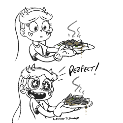 littledigits:knightpolaris  requested &ldquo;How about star trying to make nachos for marco but messing up and on the verge of tears AND THEN MARCO EATS THEM ANYWAYS cuz he’s a good friend! :D &rdquo;—————————————————————————————I
