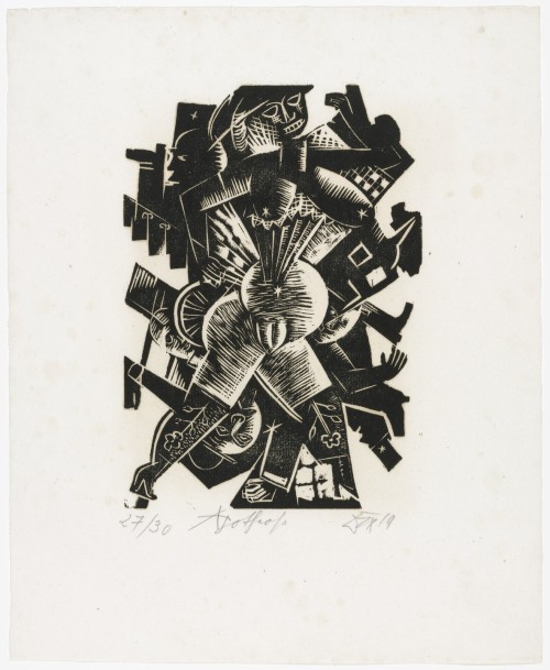 Apotheosis (Apotheose) from the portfolio Nine Woodcuts (Neun Holzschnitte), Otto Dix, 1919 (publish