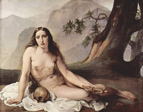 theartsyproject:Francesco Hayez, The Penitent Magdalene, 1873.