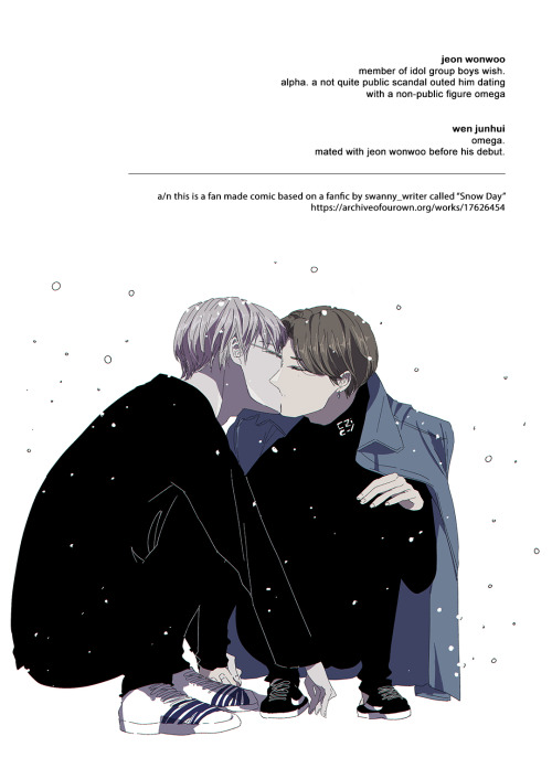  The lovely fic that I read every once in a while: Snow Day by the lovely Swanny WriterThe amazing b