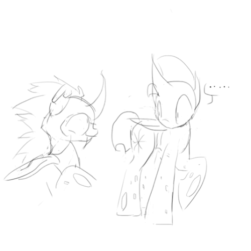 drelshik-divyne:  thefreakchangeling:  (Wait……… WHAT??!! D:, him is not gay xDDDD)  Drelshik was just giving you the good ol’ friendly changeling greeting is all! ….alsoyouareprettycuuuttteee^„^ (aww thank you for drawing this for me!! Drelshik