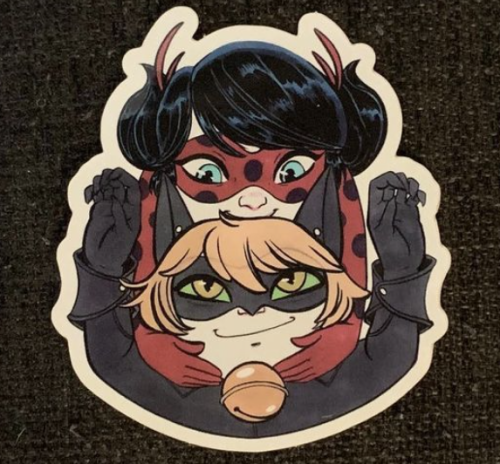 theladynoirzine:Our absolutely gorgeous die-cut stickers are in!! The super cute Ladybug and Chat No