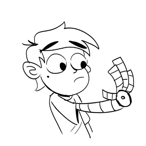 Shitty doodles.The only way to get rid of the Monster Arm.Marco Diaz as the first handicapped Disney hero when?edit:(btw, it’s not really supposed to be an over-powered robot-arm, just a badly drawn prosthetic limb) More here (x)