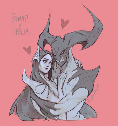  As per request… Rhaast x Irelia for @imparria  thanks again for the awesome drawing <3 