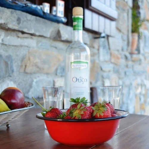 #Samos #summer #strawberries #red #Greek #ouzo #Kerveli #summer #in #Greece #is #perfect