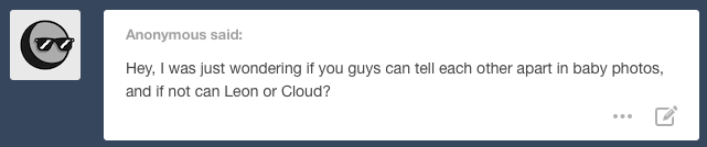 liverpepper:  sora: i cant really tell us apart all the time in baby photos!!! cloud