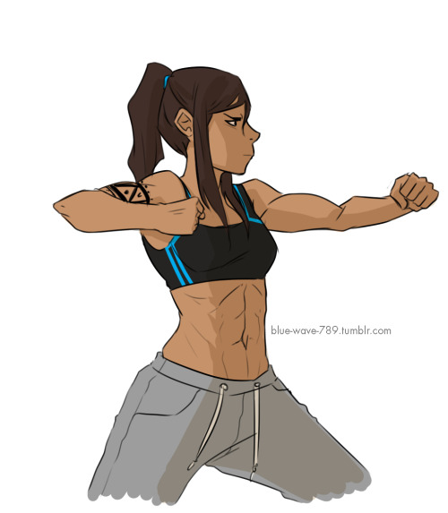 blue-wave-789:  A few sketches of Book 1 Korra I did for my AU.  <3