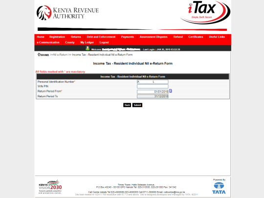 how to file kra nil returns