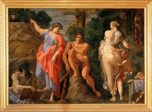 Annibale Carracci (Italian; 1560–1609)Hercules at the CrossroadsOil on canvas, ca. 1596Museo di Capo