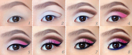 prettymakeups:  Would you try these glamorous makeup ideas?   Step by step for ally gurls friends that asked me some makeup tips :)