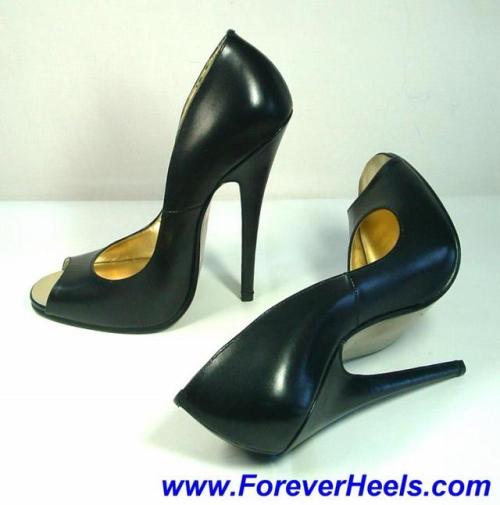 www.ForeverHeels.com Style CHB, Open Toe High Heel Pumps - Rounded Open Toes is classic and attracti