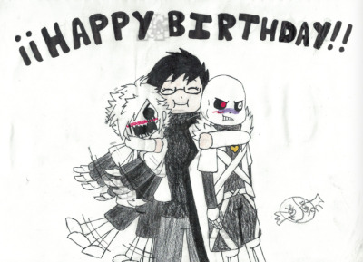 Happy Birthday Nightmare and Dream Sans by 1Andean on DeviantArt