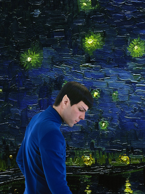 ensignspace:STAR TREK + VAN GOGH’S PAINTINGS↳  [Kirk] / [Spock] / [Mccoy] / [Sulu]  / [Uhura] / [Che