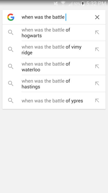 So i was searching for the date of the battle of Waterloo…I like how the battle of Hogwarts is the f
