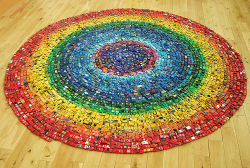    Rainbow Car Atlas made of 2,500 Toy Cars by David T. Waller 