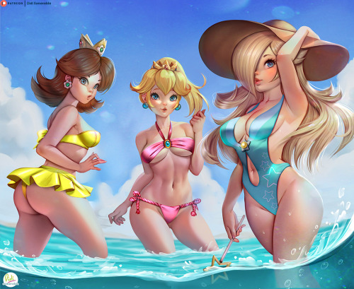 didiesmeralda: ⭐Princesses of Mario| Versions NSFW Nude and Lingerie on my Patreon_Click here_https://www.patreon.com/posts/public-of-mario-21213405 ⚡Gumroad files available, Princesses of Mario: https://gumroad.com/l/TsTwR 🎈Redbubble Prints  